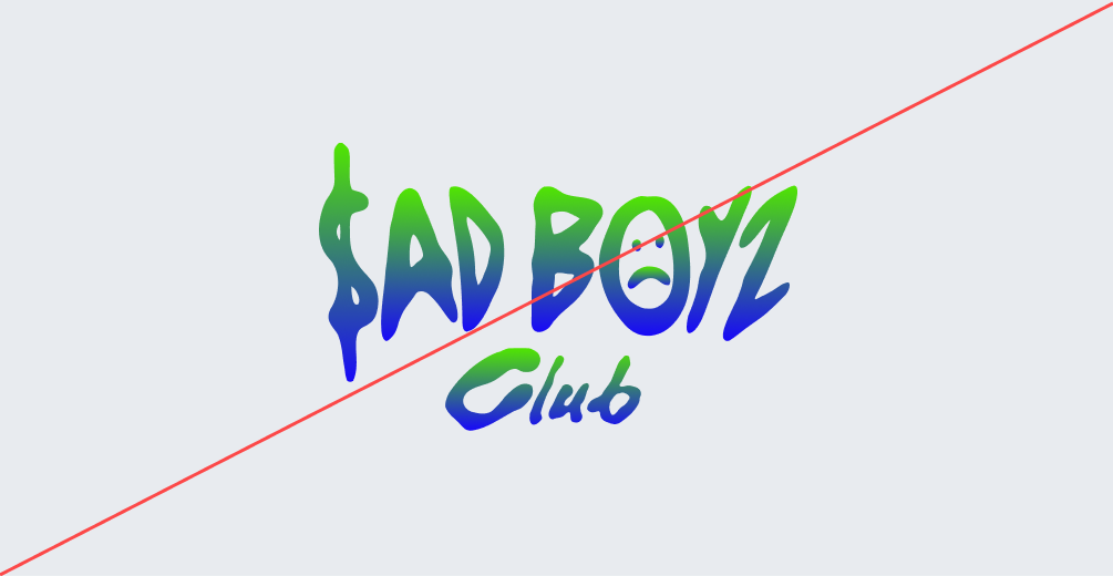 Image of brand logo incorrectly using gradients