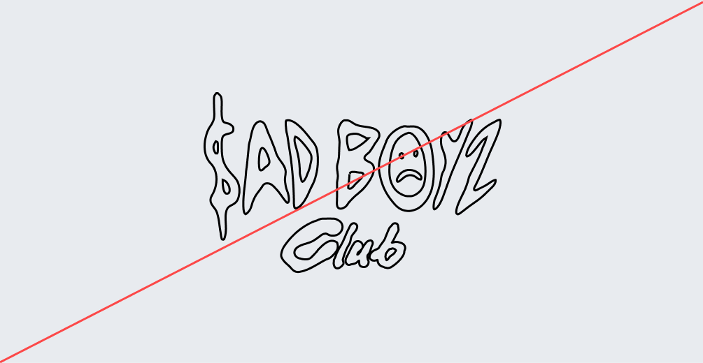 Image of brand logo incorrectly outlined